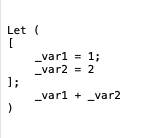 Let function